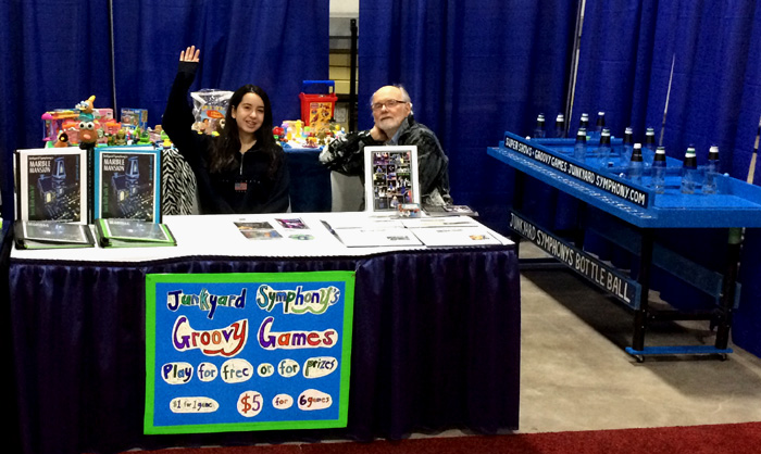 Junkyard Symphony, Gina and Rod, at Kidsfest, Ottawa, March 3, 2018.