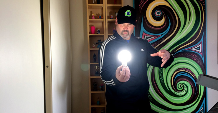 Junkyard Symphony's Magic Light Bulb.