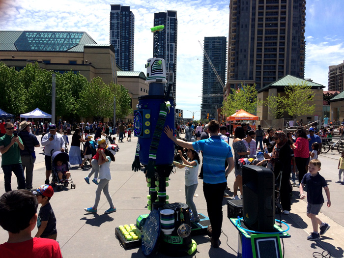 Junkyard Symphony in Missisauga Pep Rally, Victoria day, 2018.