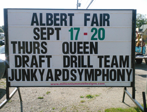Junkyard Symphony's the Albert County Exhibition, NB