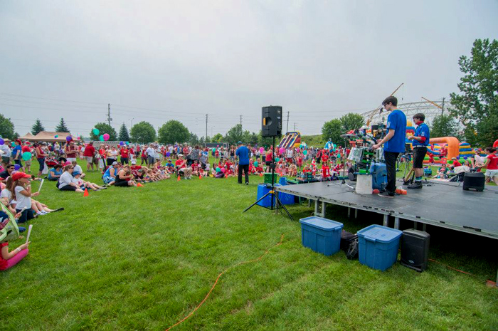 Junkyard Symphony at Riverside South Canada Day.
