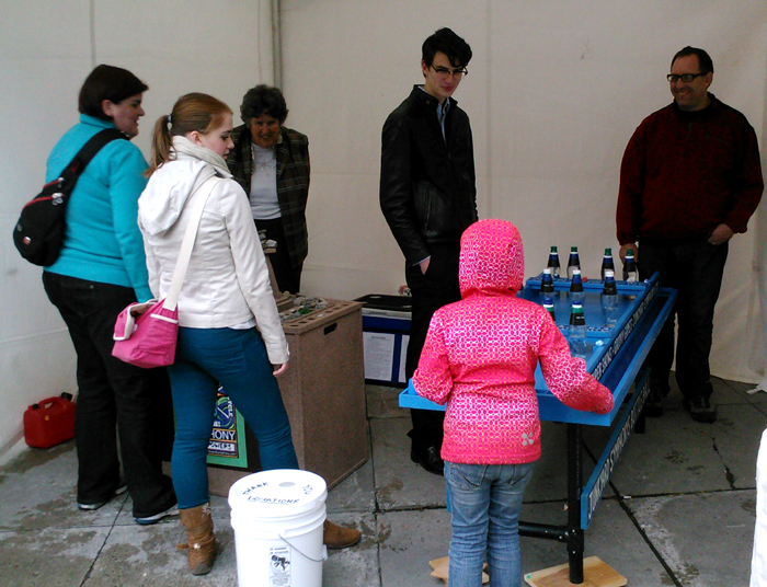 Awesome Alex teaches children to play Bottle Ball.