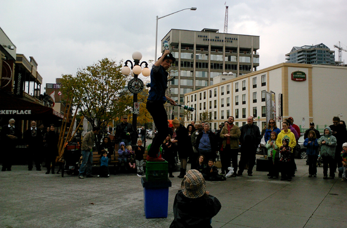 Juggling Joe clebrates.