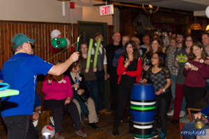 Junkyard Jonny peforms for the United Way fundraiser